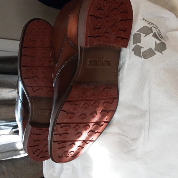 NWT/NIB MEN'S STACY ADAMS KYRON SMOOTH COGNAC BOOTIE SIZE 7M - Picture 4 of 5